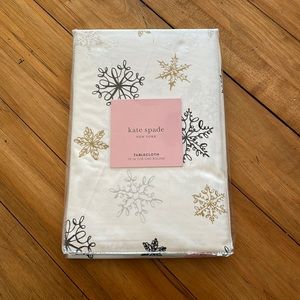 70 inch round Kate Spade Snowflake Tablecloth